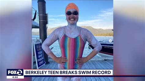 Berkeley teen swims her way into record books, raise money for cancer research