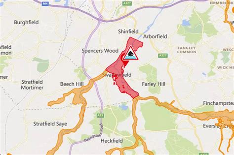 Berkshire flood maps show areas that could be hit after day of …