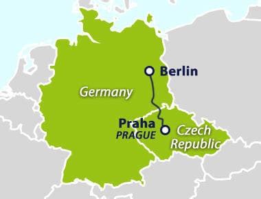 Berlin to prague. The journey Berlin to Prague takes as little as 4 hours 5 minutes and can cost as little as 17,82 €. The first bus leaves at 03:00 and the last bus leaves at 21:25 . FlixBus runs 8 rides each day between Berlin and Prague and when travelling with FlixBus, you can expect free Wifi, power sockets and a guaranteed seat for your journey. 