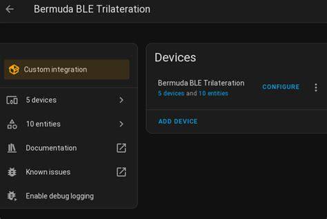 Bermuda ble calibration.  To verify, I did Howdy! Bermuda is a custom ...