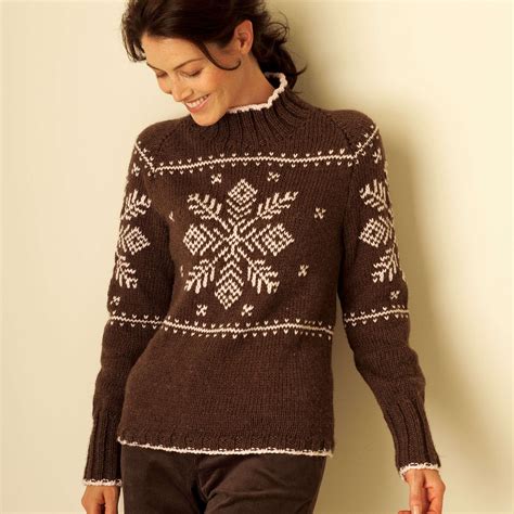Bernat Snowflake Sweater Patterns