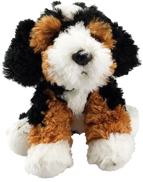 Bernedoodle Puppy Stuffed Animal