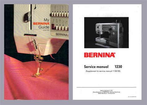 Bernina 1230 sewing machine instruction manual. - Passo manuale macchina per cucire phoenix.