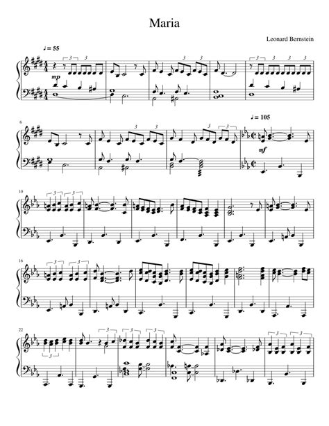 Bernstein maria sheet music pdf - United States Guidelines …