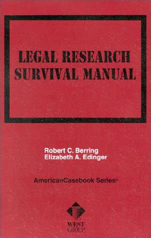Berrings legal research survival manual american casebook series. - Derbi rambla 250 workshop service repair manual.