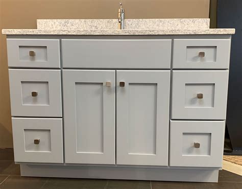 Bertch vanity prices. The modern standard for bathroom cabinet height is 36 inches. However, bathroom vanities can vary in height between 32 and 43 inches. It is important to get a bathroom vanity in an... 