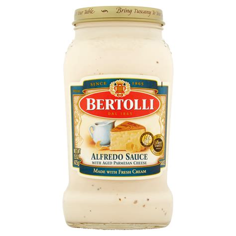 Bertolli alfredo. Directions. Step 1: Cook pasta as directed on package; drain and cool slightly. Step 2: Meanwhile, toast breadcrumbs in large nonstick skillet on medium heat 3-4 min. or until golden brown, stirring frequently. Transfer to bowl; set aside. Wipe out skillet. Add sauce and ¼ cup water to skillet. Step 3: Combine ricotta, Parmesan and 1 cup ... 