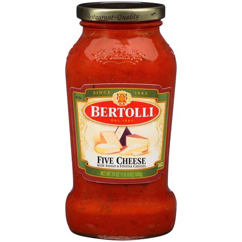 Bertolli sauce. This Bertolli pasta sauce is perfect for elevating an evening meal when used simply with cooked noodles as a tasty cheese sauce. Ideal for entertaining or making a weeknight dinner special, d'Italia sauces transport you to Italy with their timeless recipes and authentic flavor. Refrigerate the 16.9 oz. jar of Bertolli d'Italia Alfredo Pasta ... 