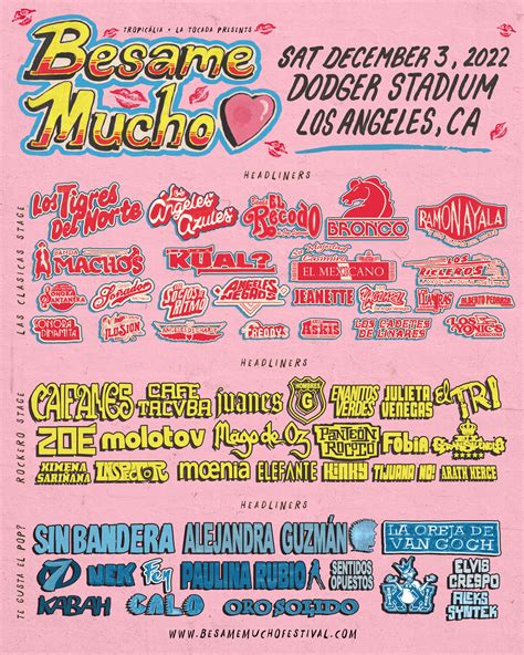 Besame Mucho Festival Tickets Price