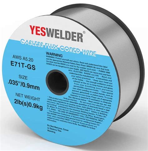 ARCCAPTAIN Flux Core Welding Wire .030, E71T-GS Mig Welding Wire 2-Pound Spool Gasless Mild Carbon Steel Compatible With Lincoln Miller Forney Harbor Welder Visit the ARCCAPTAIN Store 4.6 4.6 out of 5 stars 1,307 ratings