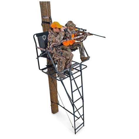Choose Between a Single or Two-Person Ladder Stand: