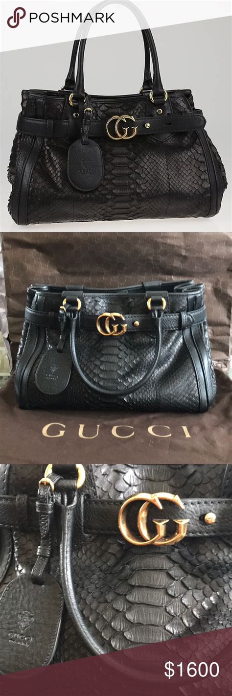 Best 25+ Deals for Gucci Python Handbag Poshmark