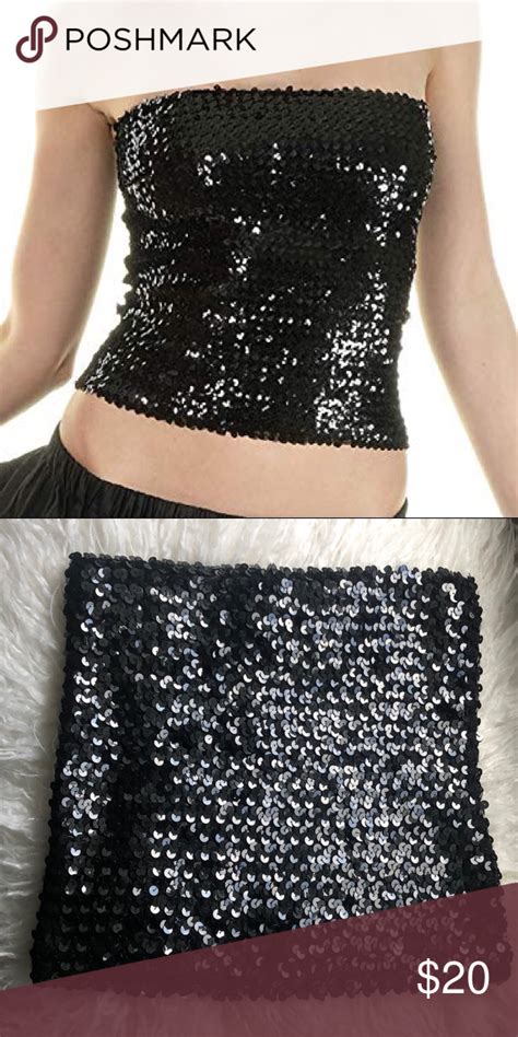 Best 25+ Deals for Sequin Black Tube Top Poshmark