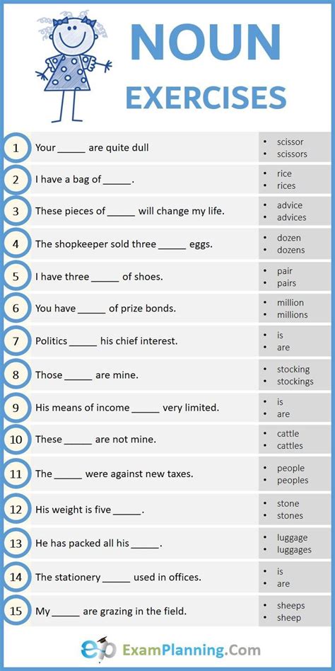 Best 7 Noun Phrase Worksheets with Answers (60+ Questions) - Gram…