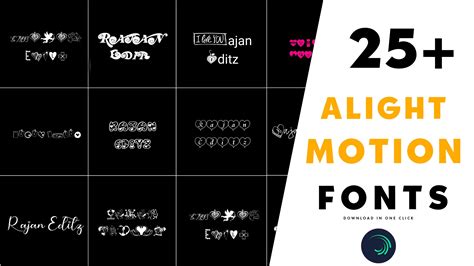 Best Alight Motion Fonts Download 2023 LIST
