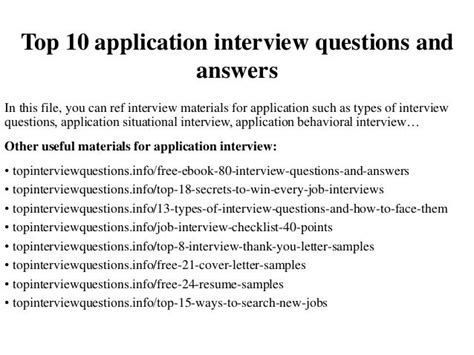 Best Answers For Application Questions