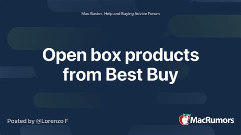 Best Buy Geeksquad Certified Open Box Pro MacRumors Forums