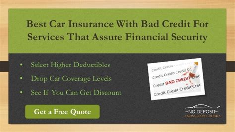 Best Car Insurance For People With Bad Credit