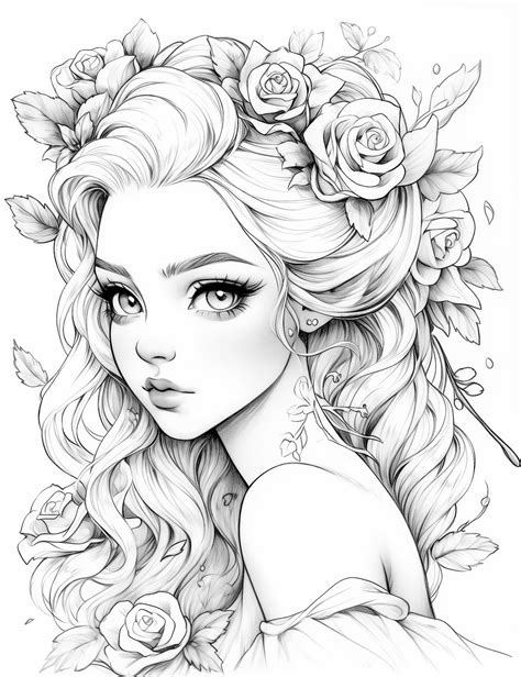 Free Mermaid Coloring Pages