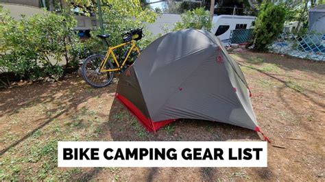 Best Cyclist Camping Gear - Bike Camping Gear Bicycling