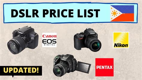 Best DSLR Cameras Price List in Philippines April 2024