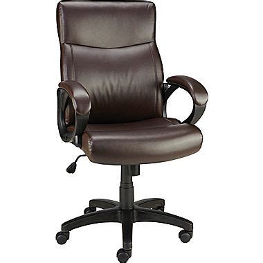 Best Deal: Staples 27916-CC Lewston Faux Leather Chair, Padded Arms, Brown