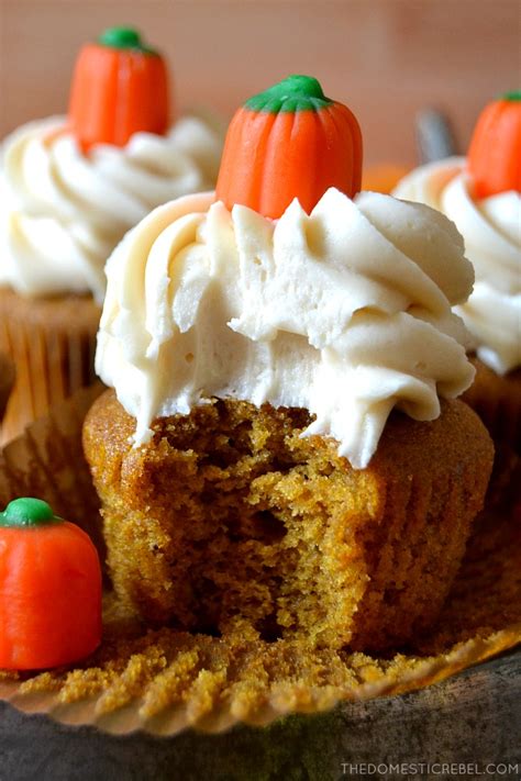 Best Ever Pumpkin Cupcakes The Domestic Rebel