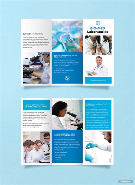 Best FREE Science Brochure Template in PSD & Ai