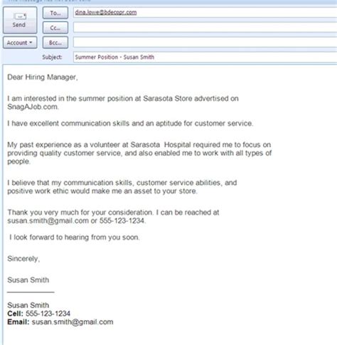 Best Formats for Sending Job Search Emails Job application email