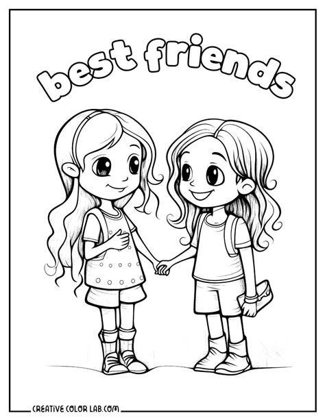 Best Friend Coloring Pages To Prin