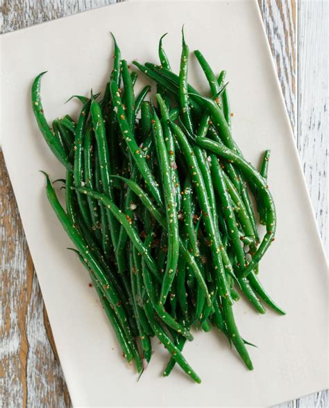 Best Haricots Verts with Dijon-Shallot Vinaigrette Recipe