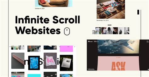 Best Infinite Scroll Websites Web Design Inspiration