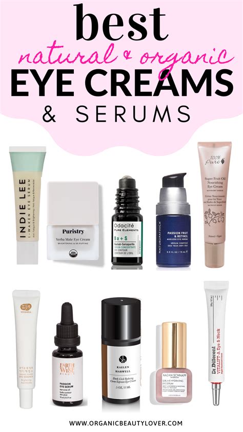 Best Natural Organic Eye Creams & Serums 2024