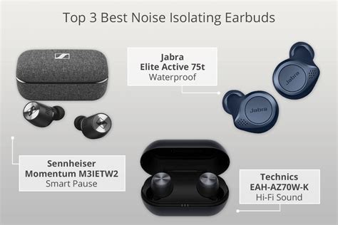 Best Noise Isolation Earbuds on April 2024 Great Sounds