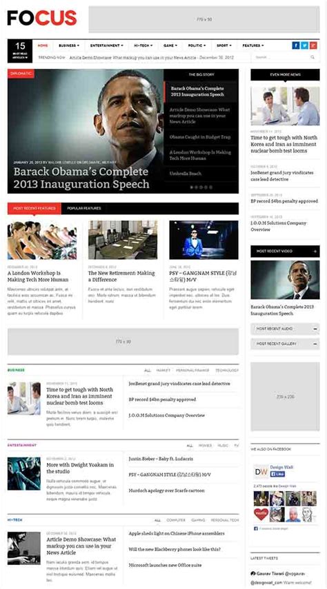 Best Premium HTML News Website Templates