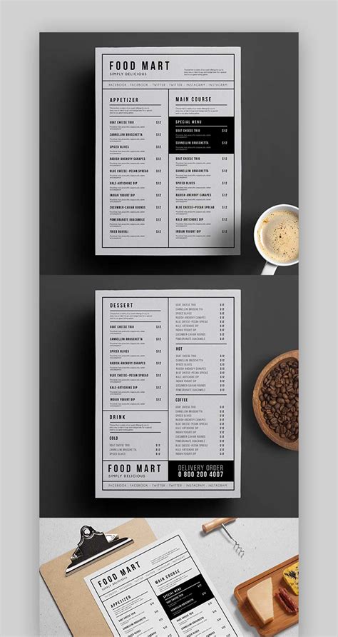 Best Restaurant Menu Templates for MS Word and Google Docs in 2022