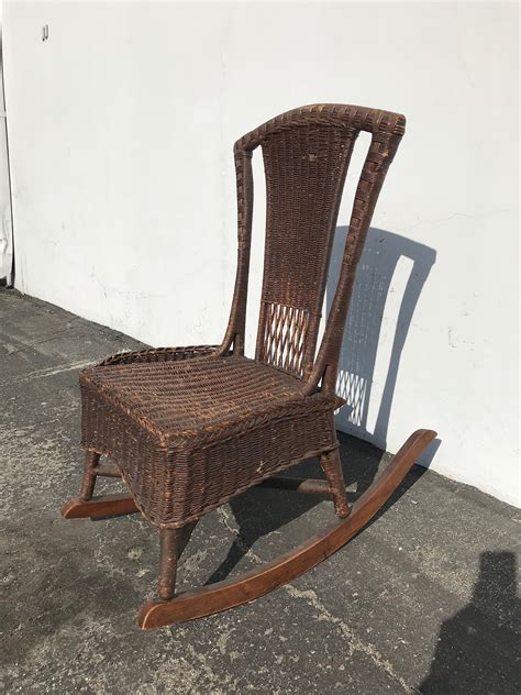 Best Rocking Horse Chair Desk Antique Wicker Identification