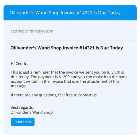 Best Sample Email Outstanding Invoice Best Sample Email Blog