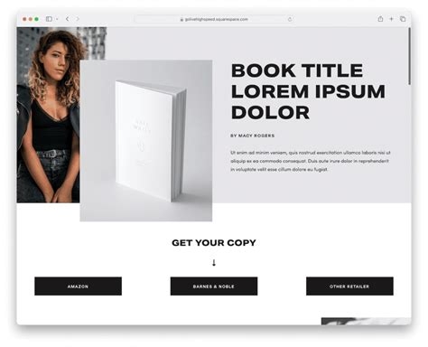 Best Squarespace Template For Authors