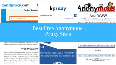 Best anonymous proxy list.  Best for Websites that employ sophisticate...