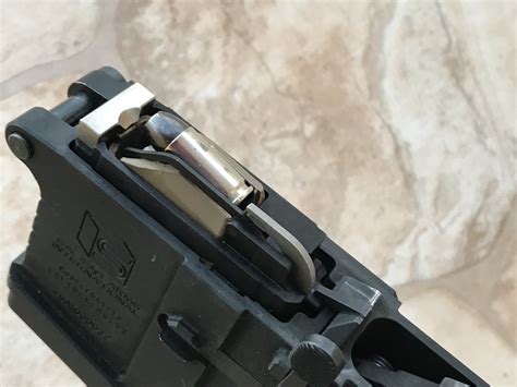 Stern Defense make two differ models of their Conversion Adapter, one which uses Glock magazines, and one which uses either Smith & Wesson M&P or Sig 320/250 magazines. The Stern Defense AR-15 9mm Conversion Adapter is easily installed into any mil-spec AR-15 lower receiver within seconds and even incorporates a last-round bolt hold open feature.
