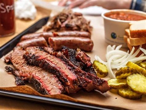 Best bbq in usa. 6. St. Louis. St. Louis-style barbecue is a unique blend of flavors influenced by various regional styles. Pork spare ribs take center stage in this region, where they are slow-cooked and slathered in a sticky, tangy sauce. The ribs are … 