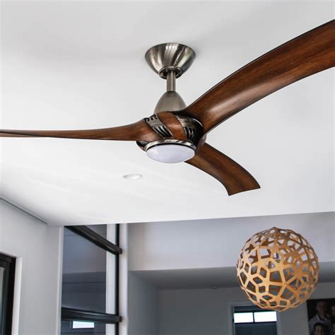KENSID 60 Inch Black Ceiling Fans with Lights and R