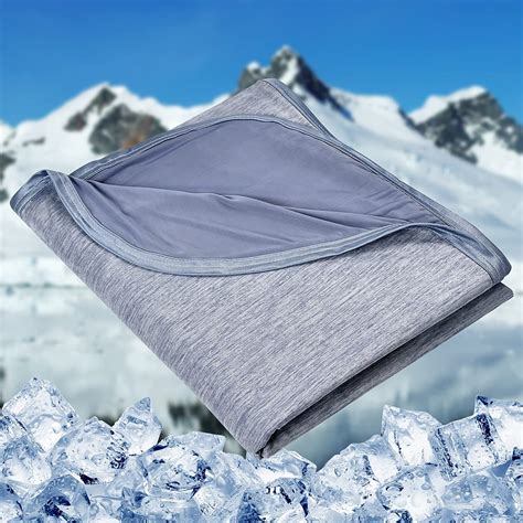 Best blanket for hot sleepers. This cooling fiber helps you stay cool by absorbing body heat on hot summer nights. Q-max> 0.45 (normal is only 0.2), help for night sweats and hot sleeper to keep cool and dry all night. The B-side is made of 100% protein microfiber, soft, breathable and skin-friendly. The ideal bedding for hot sleepers, night sweat and hot flashes 