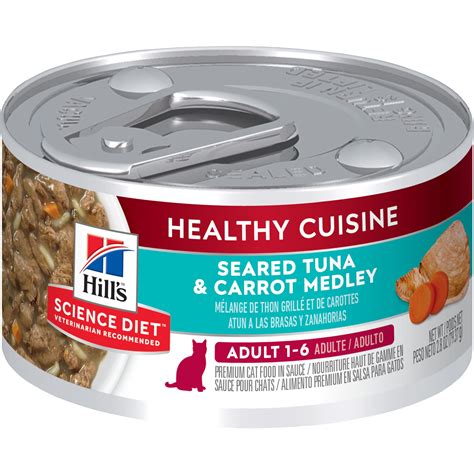 Best canned cat food. This canned cat food variety pack features thirty 3 oz. cans of smooth pate texture cat food with three different recipes, made with real fish and seafood. The high-quality recipe is designed for adult cats and helps support their overall health with essential vitamins and minerals. 