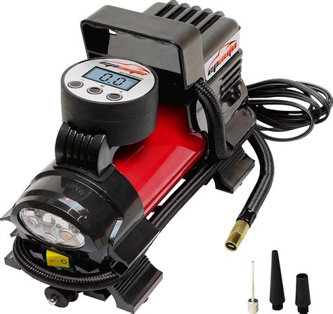 Best car tire inflator. Jul 8, 2023 · Cons. A little slow to fill up. The DeWalt six-gallon pancake air compressor (DWFP55126) is an efficient choice for anyone who wants a balance between performance and portability. With a six ... 