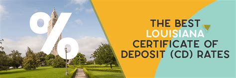 Best cd rates in louisiana. Call 877-831-3334. Grow your money with a Certificate of Deposit from Crescent Bank with a locked-in rate. See our high-yield interest rates and apply online for a CD today. 