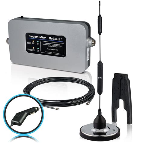 Car window mount cell antenna booster kit does not need an outside antenna & cable. It is essentially a phone cradle cellular booster. This in-vehicle 4G LTE cell phone signal booster kit is suitable for any vehicle such as cars, minivans, buses, trucks, RVs, SUVs, etc. It boosts signal to a single cell device.. 
