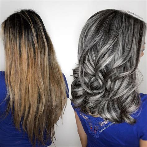 Best colour to disguise grey hair. Gray blending is a hair coloring technique that is becoming increasingly popular with Asian hair. It is different from other hair color techniques because it uses a gray base color to create a color result that looks natural and dimensional. Gray blending creates a multi-dimensional look and adds a subtle depth of color to the hair. 