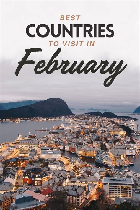 Best countries to visit in february